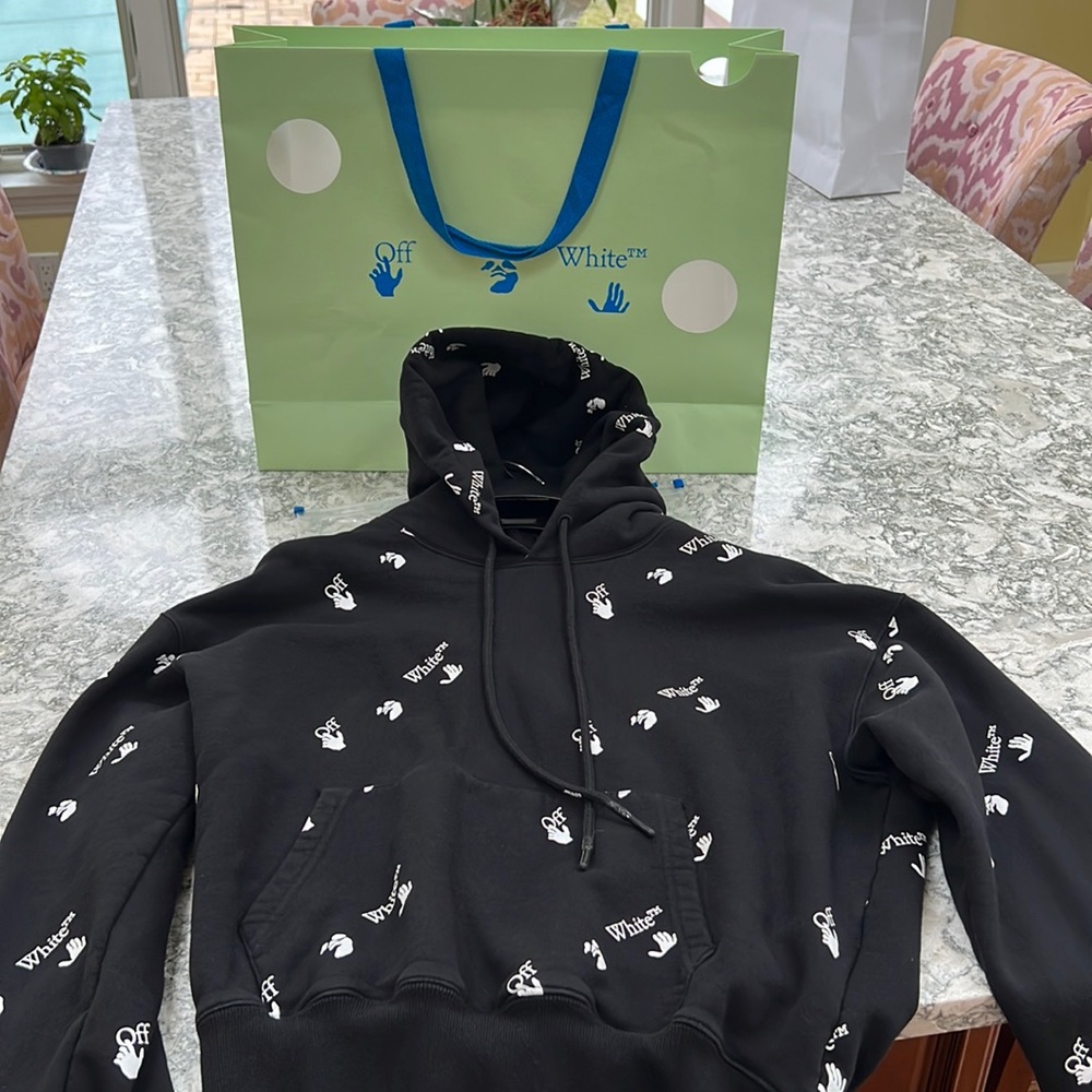 Black Off-White Hoodie/Sweatshirt